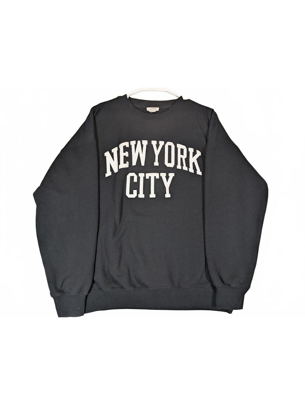 Reflex New York City Pullover Spell Out Letter Crewneck Sweatshirt Womens Medium